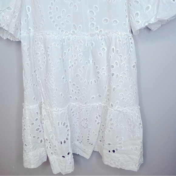 Tuckernuck x Cameron Eubanks Wimberly Eyelet Lace Palmer Dress White Size S - Picture 8 of 10